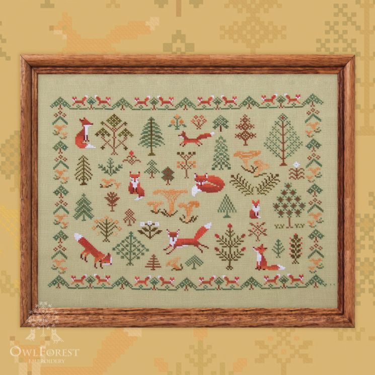 Схема для вышивания «Лисичкин лес» 0044-ЛЛ-С