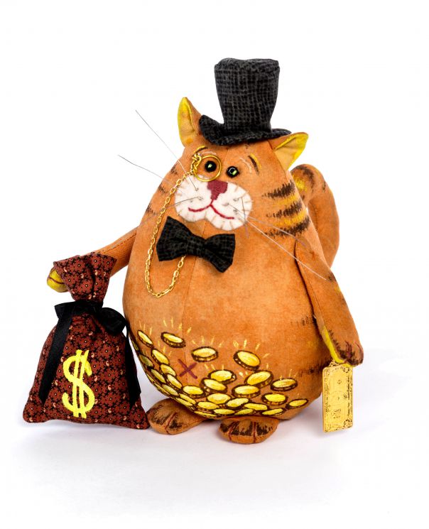 Набор для изготовления текстильной игрушки Перловка "Денежный Кот" ПЧ-507