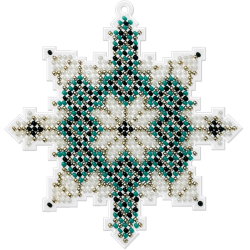 Набор для вышивания бисером на пластиковой основе ВОЛШЕБНАЯ  СТРАНА FLPL-016 9.5*10см