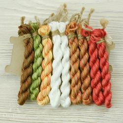 НМул-ПУ-3283 Набор ниток OwlForest для схемы «Пасхальное утро» (DMC) 28 каунт в 3 нити