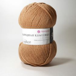 Пряжа ПЕХОРКА Народная классика // 106 // 1151 // Крем