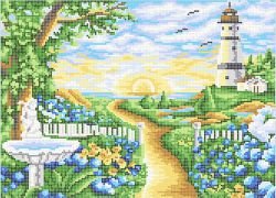 КБ-382 Схема для вышивания бисером ТМ Наследие "Маяк на закате"