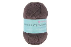 Пряжа ПЕХОРКА Хлопок натуральный 425м // 037 // 251 // Коричневый