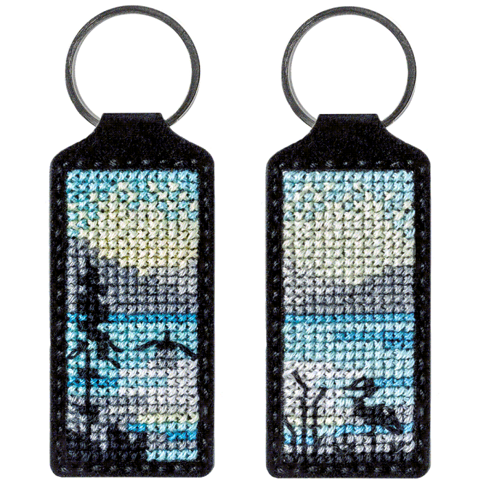 Набор для вышивания нитками на искусственной коже ВОЛШЕБНАЯ СТРАНА FLHL-004 3*13.5см