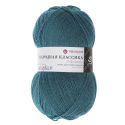 Пряжа ПЕХОРКА Народная классика // 106 // 14 // Морская волна