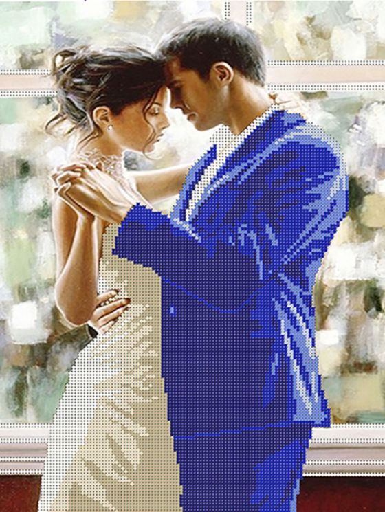 КБ-154 Схема для вышивания бисером ТМ Наследие "Пара влюбленных"