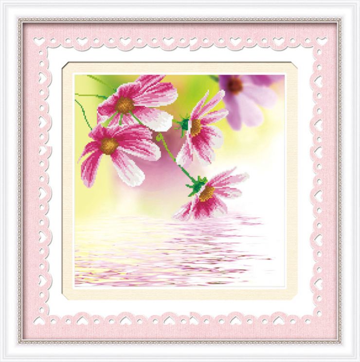 Алмазная мозаика Color Kit "Ветка космеи" 80093