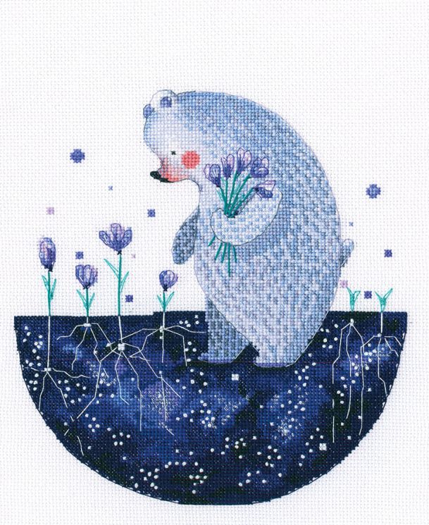 M813 Набор для вышивания РТО "Цветочный звездопад весны"