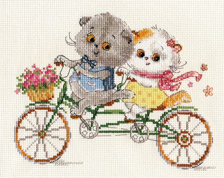 Набор для вышивания Алиса "Басик и Ли-Ли. Счастливый день" 0-178