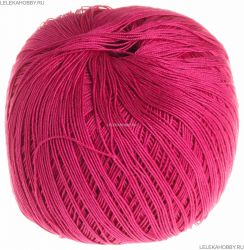 Пряжа ПЕХОРКА Цветное кружево // 063 // 49 // Фуксия