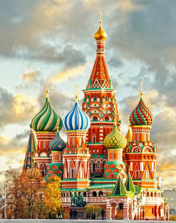 Алмазная мозаика Гранни "Собор Василия Блаженного" Ag638