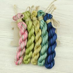 НМул-Скв-3322 Набор ниток OwlForest для схемы «Скворцы» (DMC) универсальный