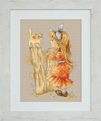 B1106 Набор для вышивания Luca-S "С котенком"