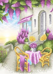 КБ-391 Схема для вышивания бисером ТМ Наследие "Ужин у моря"