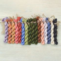 НМул-АСЧ-3362 Набор ниток OwlForest для схемы «Алиса в Стране Чудес» (DMC) цветной вариант, 36 каунт в 2 нити