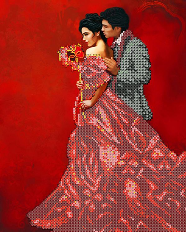 НКБ-031 Набор для вышивания бисером ТМ Наследие "Флирт"