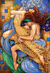 Ag 051 Алмазная мозаика Гранни "Во власти страсти"