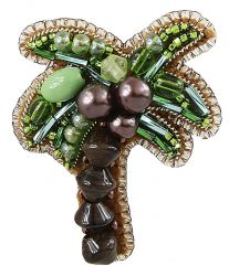 БП-267 Набор для изготовления броши Crystal Art "Пальма"