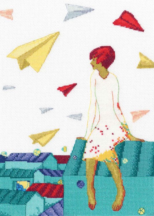 М713 Набор для вышивания РТО "Стихи, запущенные в облака"