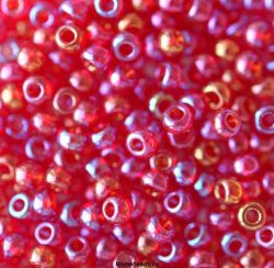 91090 Бисер красный радужный (Preciosa) 