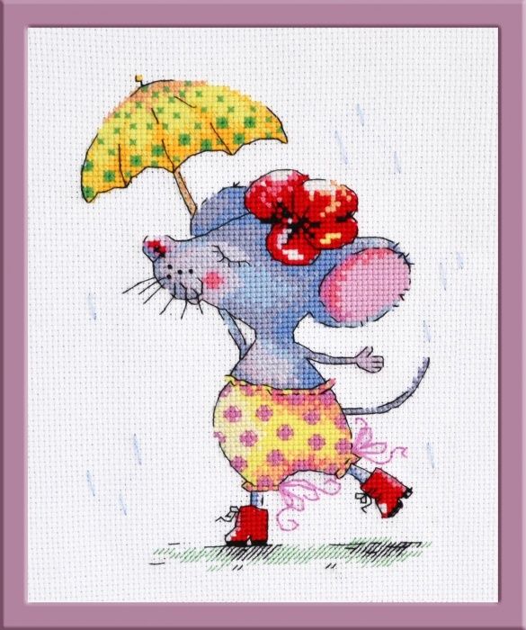 Набор для вышивания крестом ОВЕН "Летящей походкой"  903