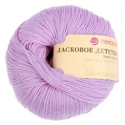 Пряжа ПЕХОРКА Ласковое детство // 070 // 389 // Светлая фиалка