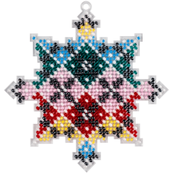 Набор для вышивания бисером на пластиковой основе ВОЛШЕБНАЯ  СТРАНА FLPL-034 9.5*10см