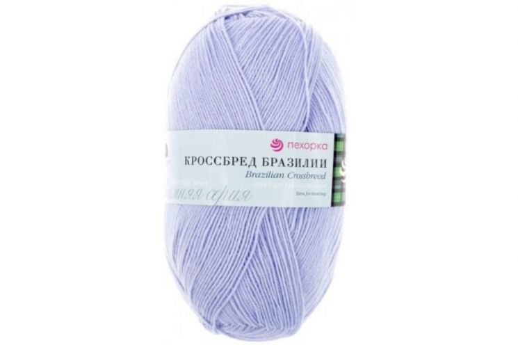 Пряжа ПЕХОРКА Кроссбред Бразилии // 020 // 177 // Голубое небо