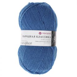 Пряжа ПЕХОРКА Народная классика // 106 // 420 // Арктика