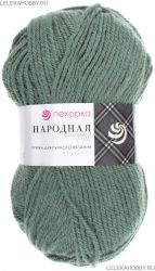 Пряжа ПЕХОРКА Народная // 081 // 117 // Киви