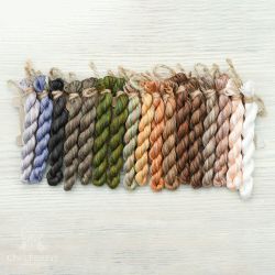 НМул-Сов-3322 Набор ниток OwlForest для схемы «100 сов» (DMC) 28, 32 каунт в 2 нити