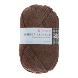 Пряжа ПЕХОРКА Зимний вариант // 016 // 416 // Светло-коричневый