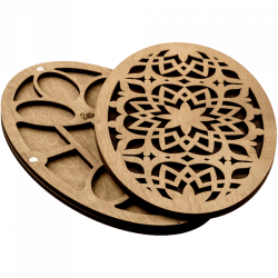 Органайзер для бисера с деревянной крышкой ВОЛШЕБНАЯ  СТРАНА FLZB-056 12*19.5см, 16 ячеек