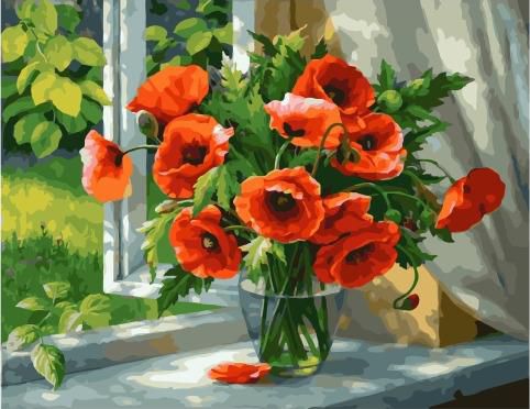 PK59011 (GX9298) Картина по номерам PAINTBOY Премиум "Маки" (Сатаров Михаил) Эксклюзив