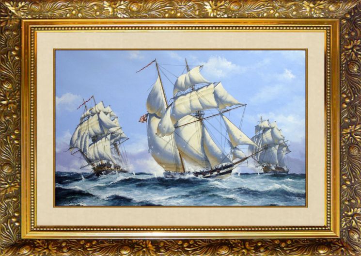 F-219 Алмазная мозаика МИЛАТО "Морской бой"