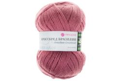 Пряжа ПЕХОРКА Кроссбред Бразилии // 020 // 28 // Амарант