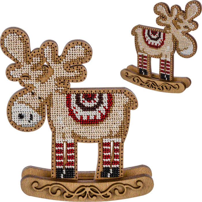 Набор для вышивания бисером по дереву ВОЛШЕБНАЯ  СТРАНА FLK-295, 12*15.5см