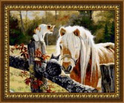 G-026 Алмазная мозаика "Подружки"  (DIY)