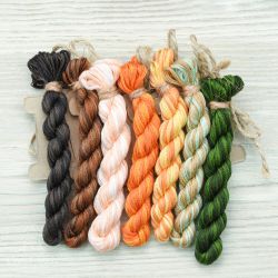 НМул-Ткв-3282  Набор ниток OwlForest для схемы «Тыковки» (DMC)  универсальный