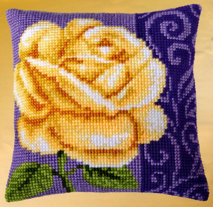 Набор для вышивания крестом Vervaco "Жёлтая роза" PN-0008764