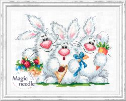 18-88 Набор для вышивания Чудесная игла "ЛЮБИМ ПОВЕСЕЛИТЬСЯ!"