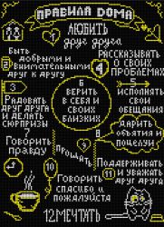 БСА2-118 Алмазная мозаика Наследие "Правила дома2"