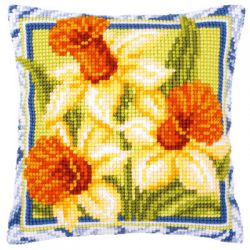 Подушка "Жёлтые нарциссы" (Vervaco)