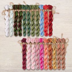 НМул-КР200-3283 Набор ниток OwlForest для схемы «Комнатные растения» (DMC) 28 каунт в 2 нити