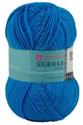 Пряжа ПЕХОРКА Нежная // 054 // 172 // Ярко-голубой