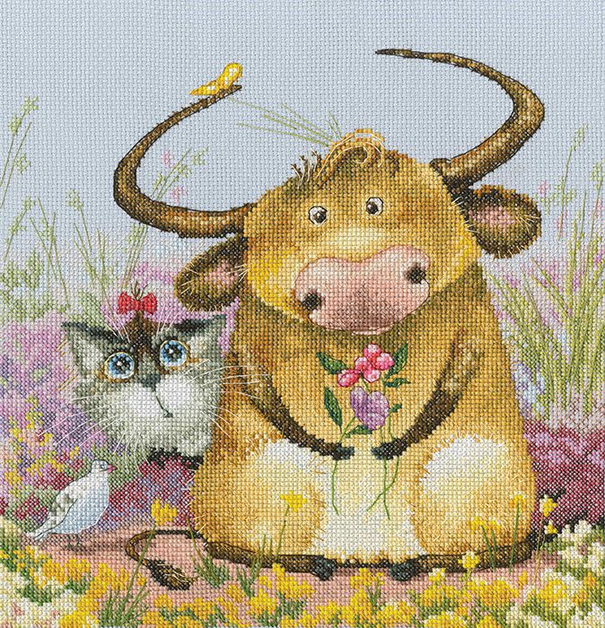 M834 Набор для вышивания РТО "Ай да компания!"