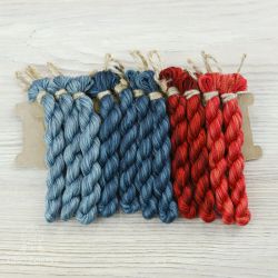 НМул-ЮКр-3322 Набор ниток OwlForest для схемы «Южный край» (DMC) 32 каунт в 2 нити