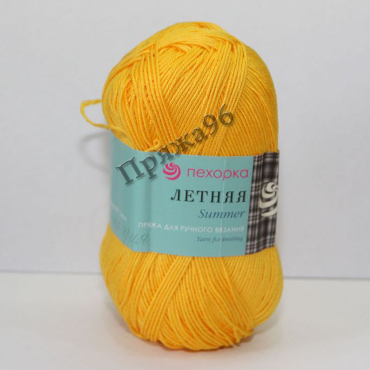 Пряжа Летняя_Пехорка // 072 // 12 // Желток