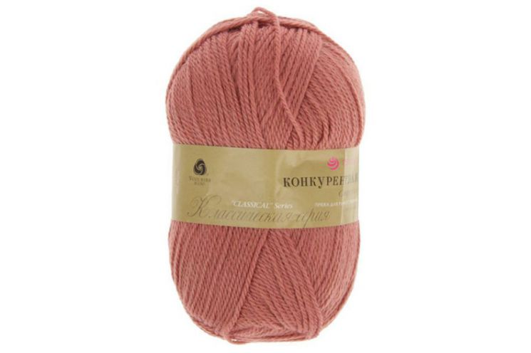 Пряжа ПЕХОРКА Конкурентная // 019 // 788 // Светлая  марсала