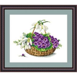 Набор для вышивания Сделано с любовью ЦВ-063 "Первоцветы", 30х40